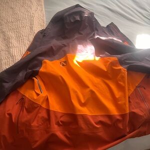 Men's Orange and Red Ski Jacket